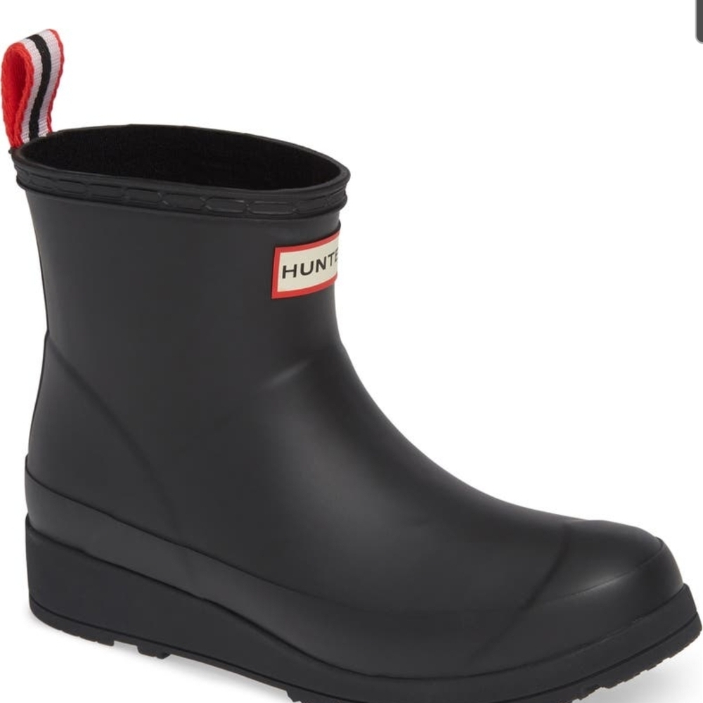 Hunter Black Short Rain Boots